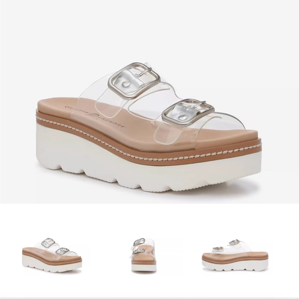 Chinese Laundry Surfs Up Clear Sandals